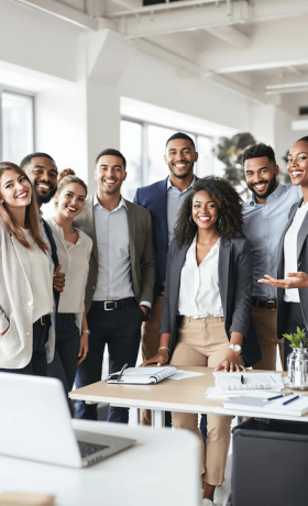 diverse happy business team office environment 1270132 5910